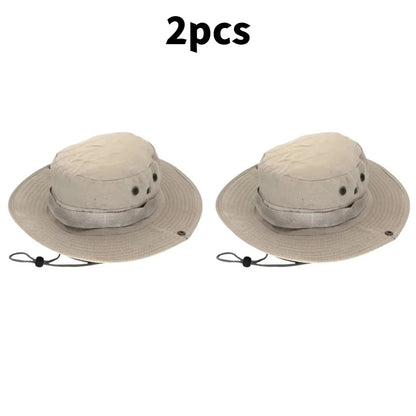 Men & Women Sun Hat Camouflage Cap Outdoor Sports Sun Bucket Cap 60cm