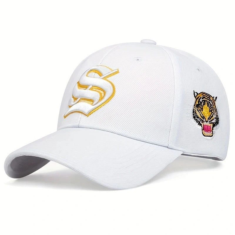 Tiger Letter Embroidery Baseball Cap Unisex Cotton Caps Outdoor Curved Brim Leisure hat