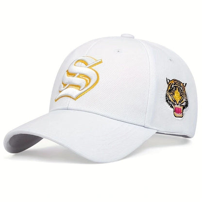 Tiger Letter Embroidery Baseball Cap Unisex Cotton Caps Outdoor Curved Brim Leisure hat