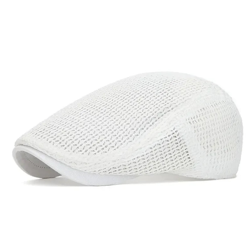 Summer Polyester Solid Newsboy Caps Flat Cap