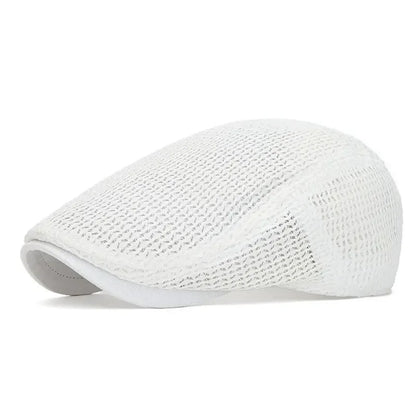 Summer Polyester Solid Newsboy Caps Flat Cap