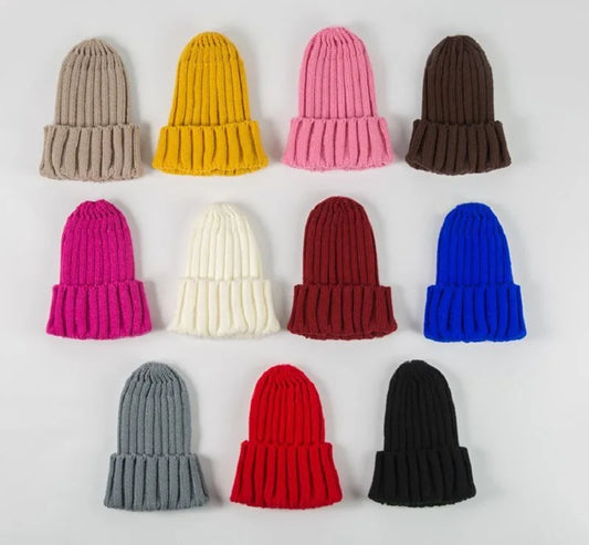 0-4 Years Autumn Winter Crochet Baby Hat Little Girls Boys Kids