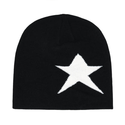 Y2K Letter Knitted Winter Autumn Beanie Cap Men Women