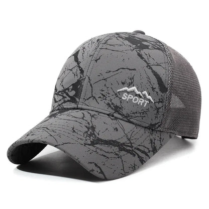 New Summer Men's Sun Hat, Outdoor Sports Visor, Mesh Back Baseball Cap