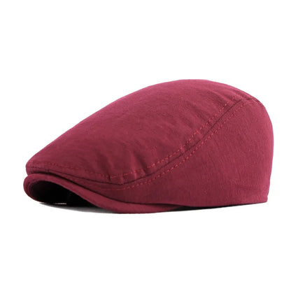 Fashion Soft Beret Hat Solid Color Casual Newsboy Hat