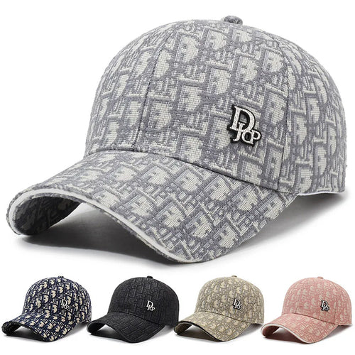 Versatile Korean Style Full Letter Baseball Cap Unisex Trendy Duckbill Casual Retro