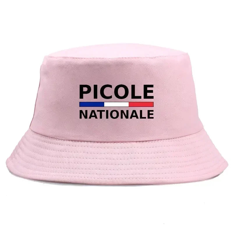 Summer Picole Nationale Bob Man Reversible Bucket Hat Women Cotton Fisherman Cap