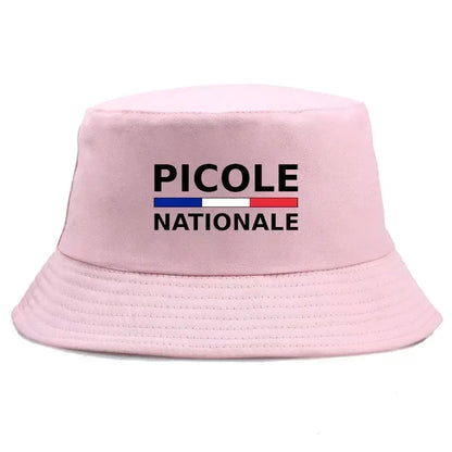 Summer Picole Nationale Bob Man Reversible Bucket Hat Women Cotton Fisherman Cap