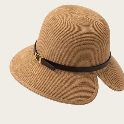 Woven Women's Summer Straw Hat With Wide Brim Sun Protection Sun Hat