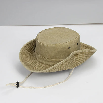 62cm Big Size Cotton Bucket Hat Men Hiking Fishing Safari Hat