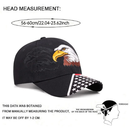 Eagle American Flag Embroidered Hip Hop Hat