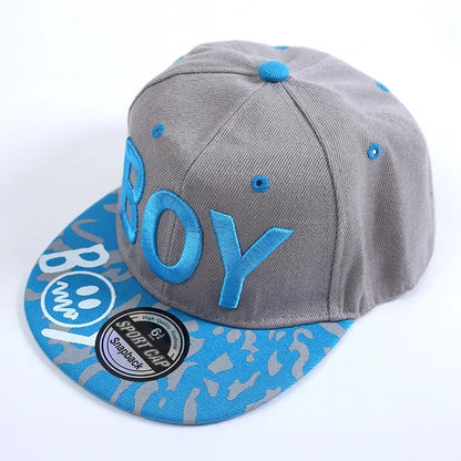 Unisex Kids Embroidered Hip Hop Snapback Cap Baby