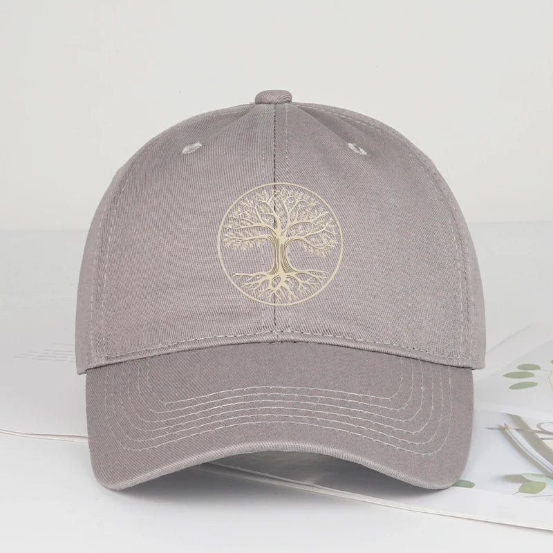 Spiritual Tree of Life Printed Soft-Peak Baseball Cap