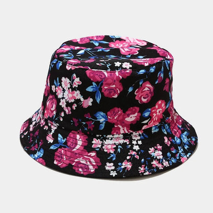 Fashion Plant Printing Pattern Fisherman Hat Spring and Summer