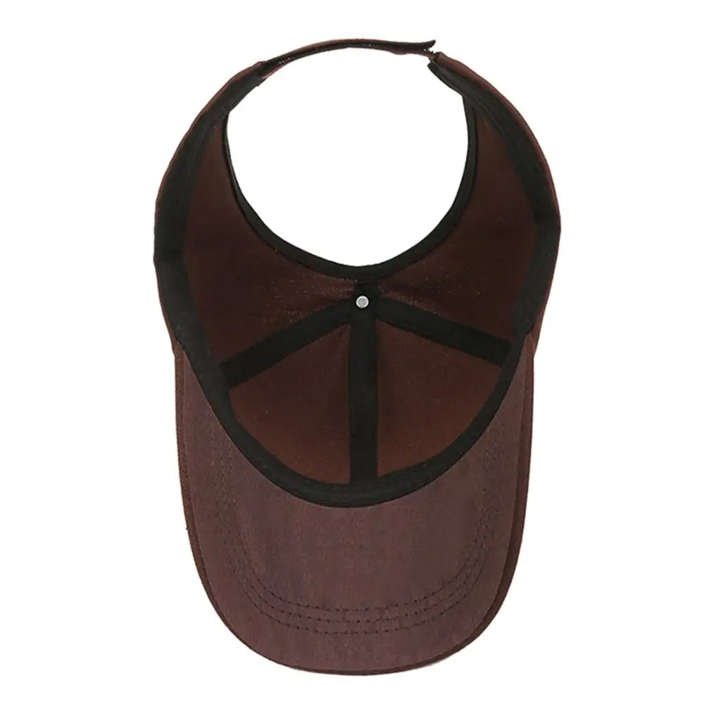Adjustable Cotton Ponytail Hat With Ponytail Hole Baseball Caps