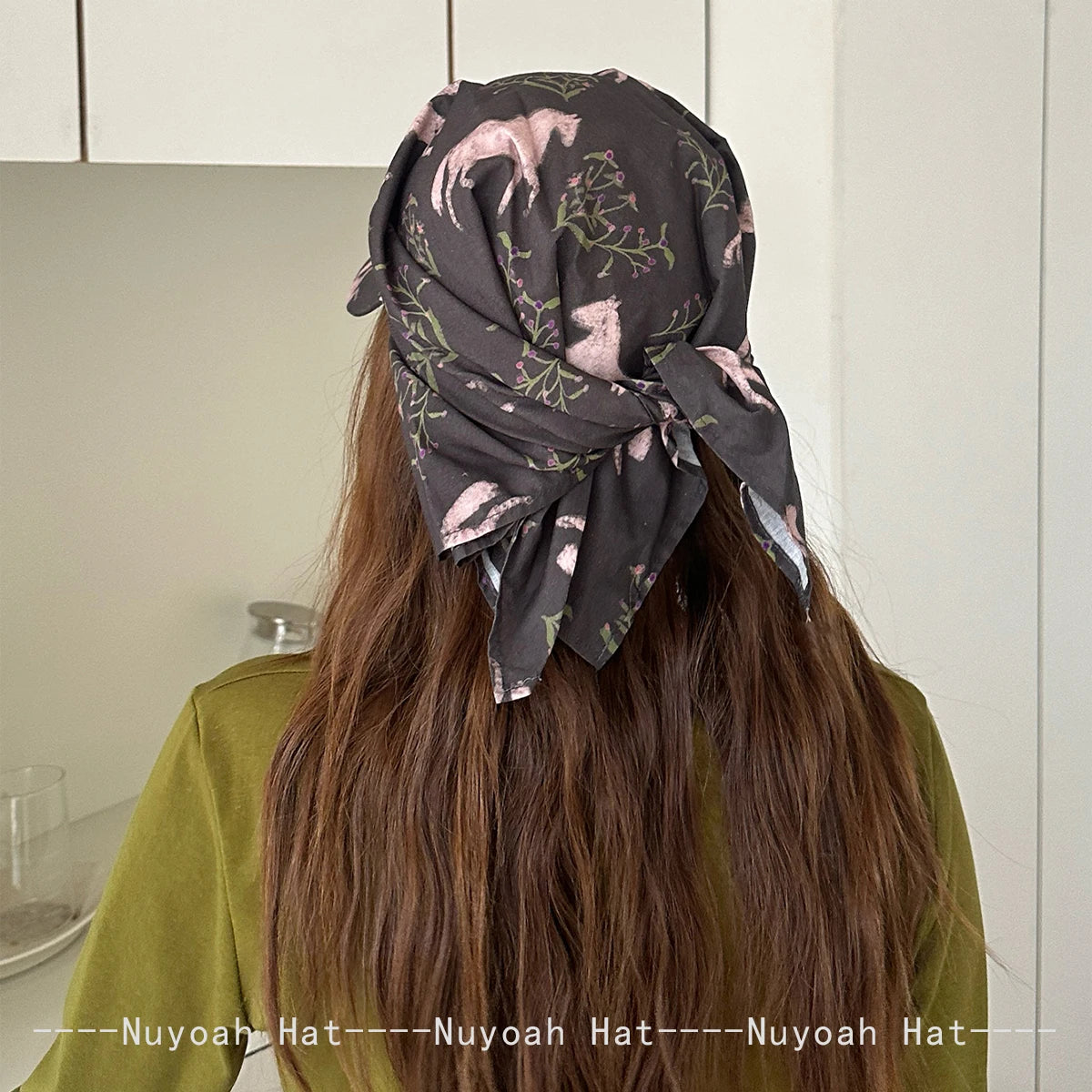 Korean Plaid Butterfly Horse Bandhnu Visors Hats