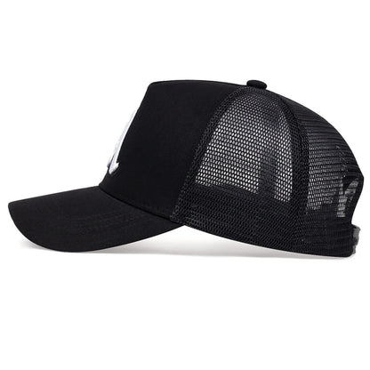 Unisex Gothic Letter A Embroidery Embroidery Baseball Net Caps