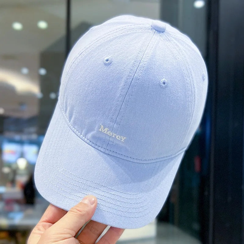 1pc Korean Style Letter Embroidered Baseball Caps for Women Men Summer