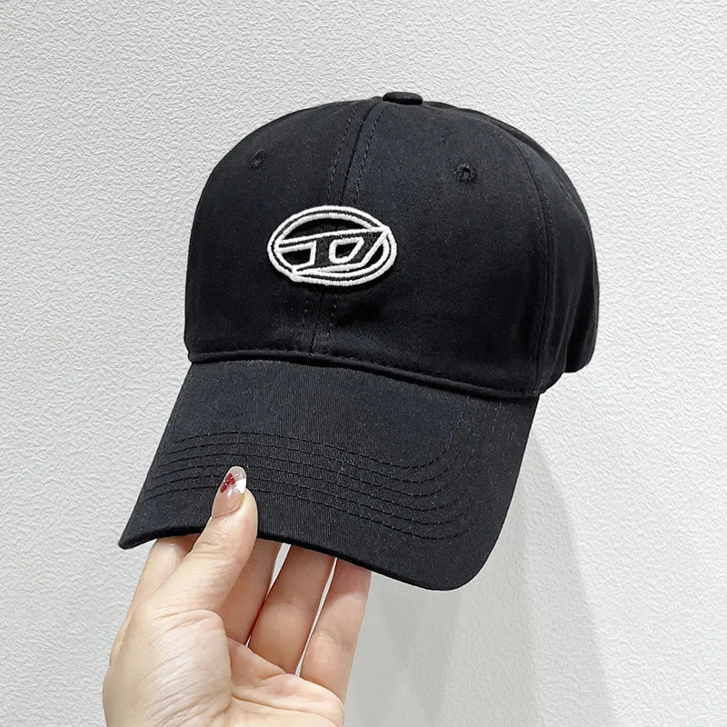 Cute Cat Embroidery Soft Top Baseball Cap Men and Women Summer