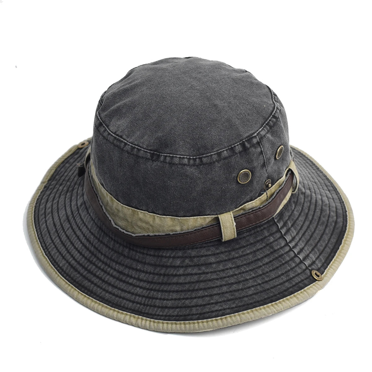 Spring Cotton Solid Bucket Hat Fisherman Hat Outdoor