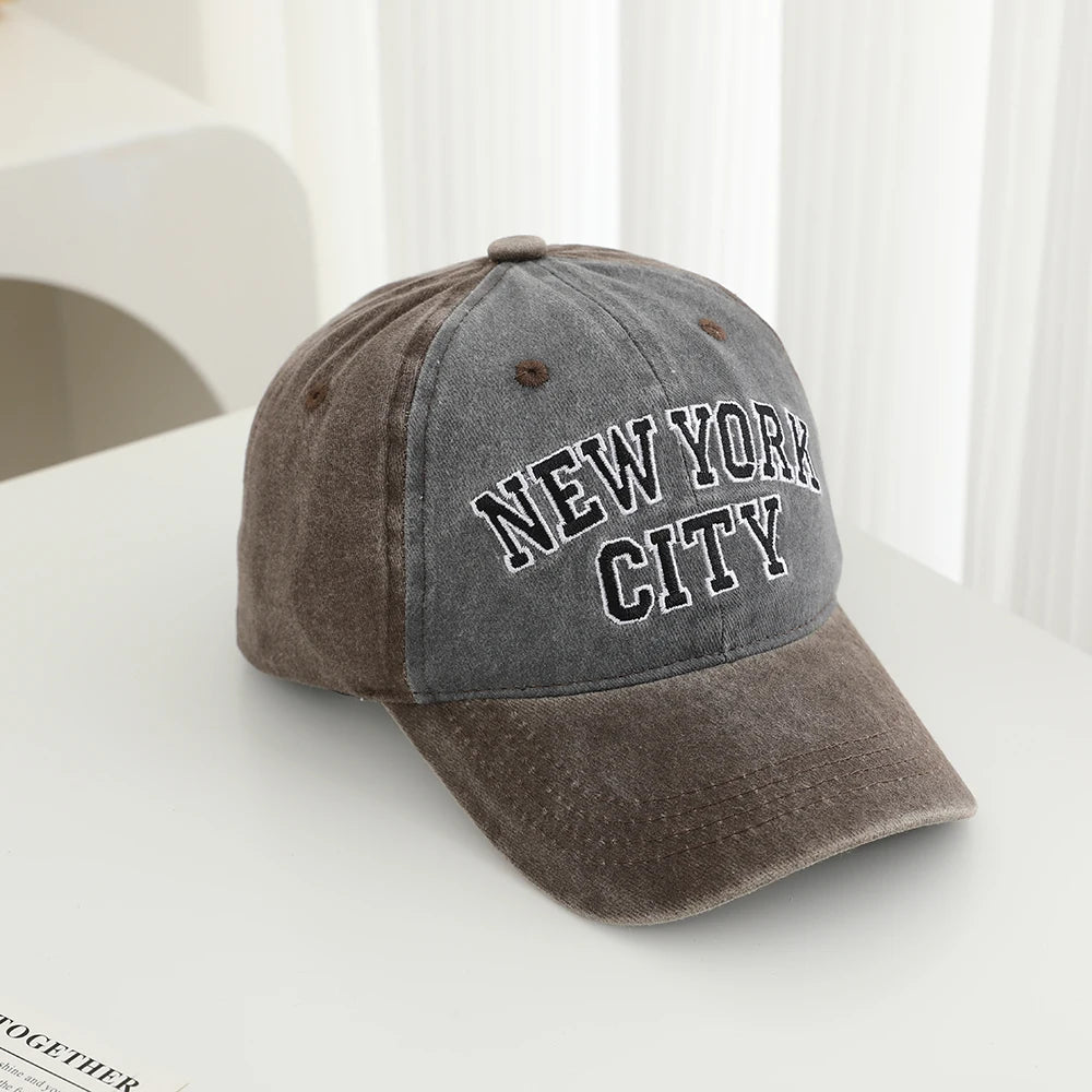 Pure Cotton Multi Color Embroidered Letter Soft Brimmed Baseball Cap For Outdoor Leisure and Sun Protection Beanie Cap
