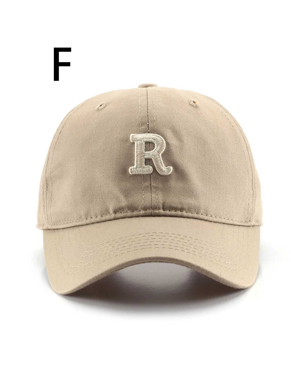 Unisex All Season Wearing Pure Cotton Letter R Fashionable Baseball Cap
