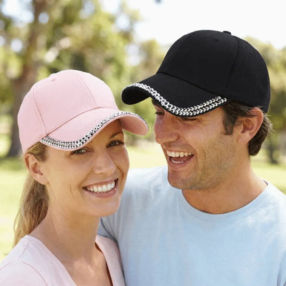 Elegant Rhinestone Baseball Cap Adjustable