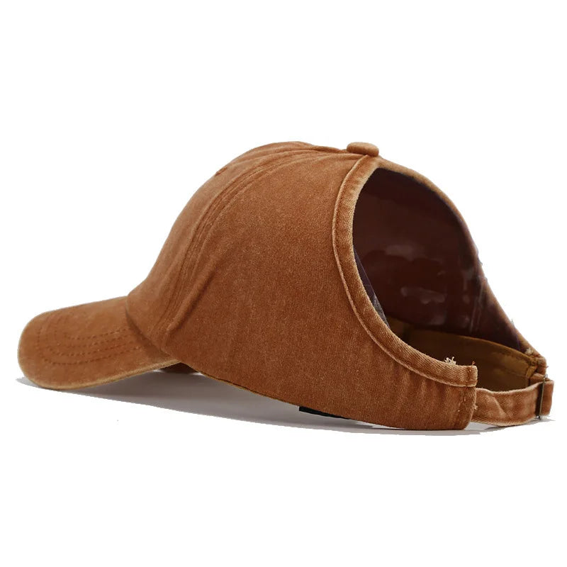 Women's Baseball Cap with Ponytail Design Suitable for Outdoor Sports