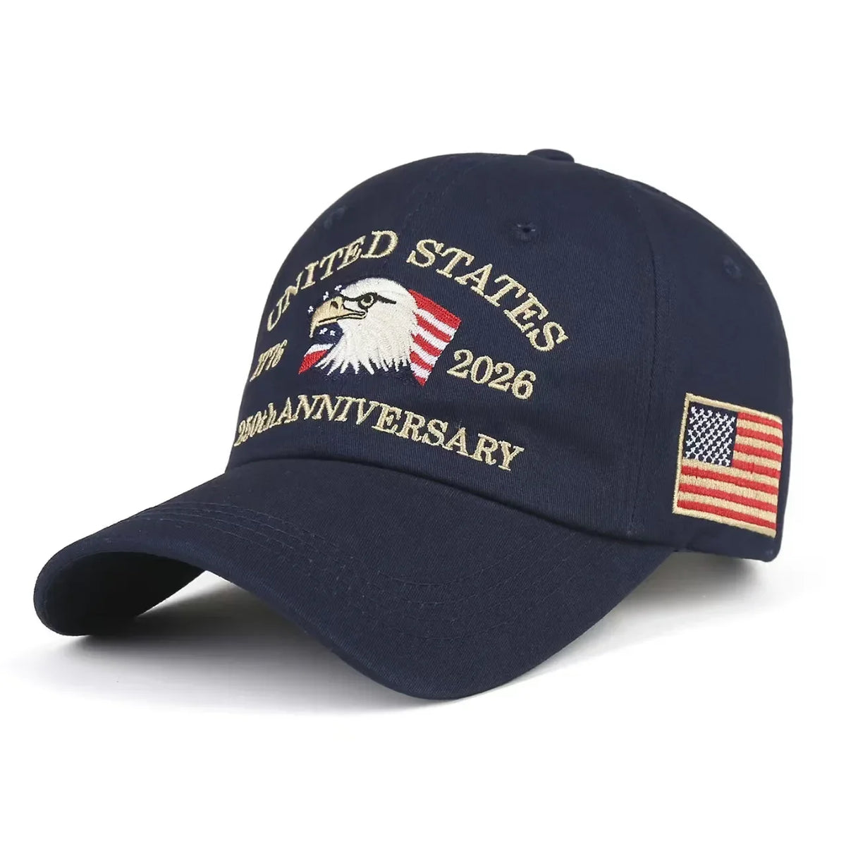 Outdoor Sports Baseball Cap Embroidery American Eagle Head 250th Anniversary Cap Shade Cap