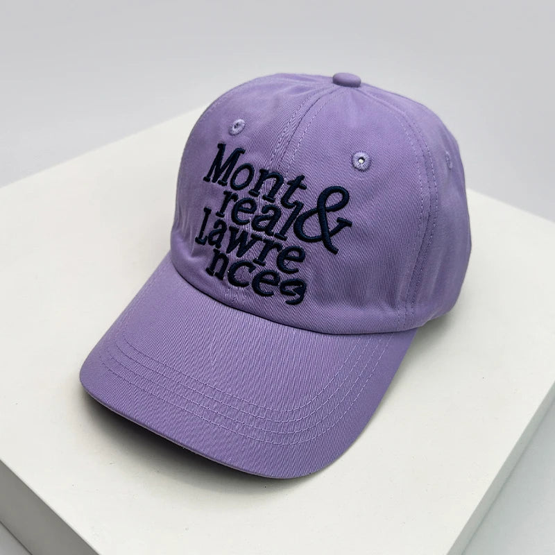 Men Women Korean Letter Embroidery Baseball Hats