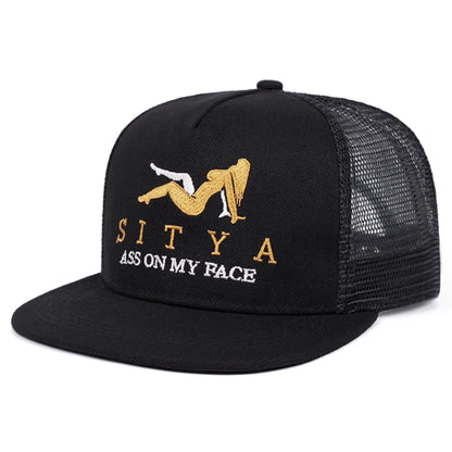 Snapback Hat Creative Letter Embroidery Street Hip Hop Hat