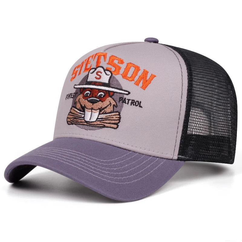 Baseball Cap Stetson Groundhog Net Hat Street Hip Hop Hat