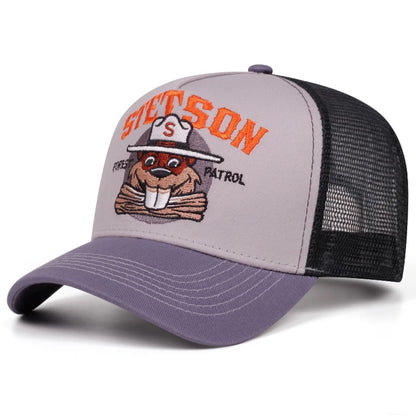 Baseball Cap Stetson Groundhog Net Hat Street Hip Hop Hat