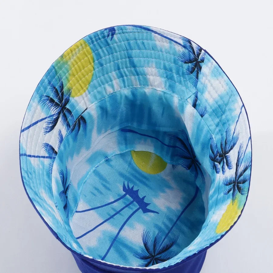 Solid Reversible Bucket Hats Men Women Outdoor