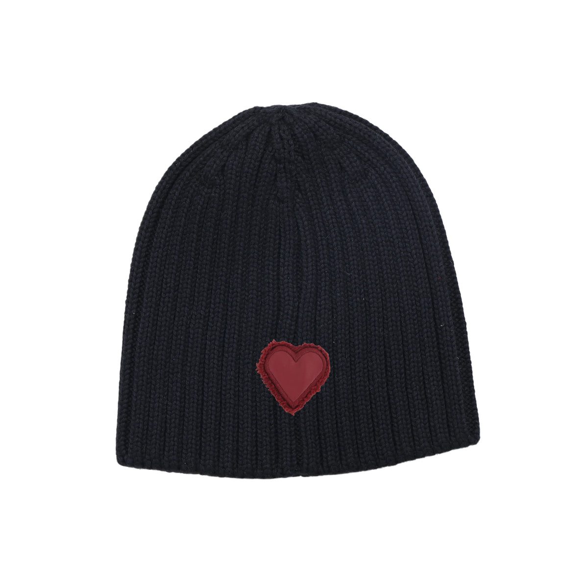 Winter Cotton Knitted Beanies Leather Heart Outdoor Hat Children Hats