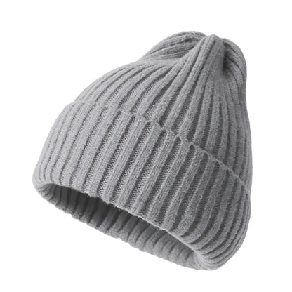 Fashion Winter Warm Knitted Cap Soft Thick Woolen Hat