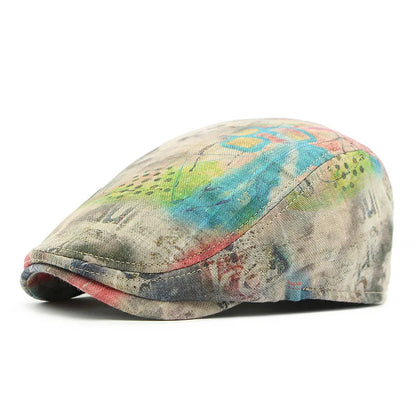 Women Street Hip-Hop Style Graffiti Duckbill Cap