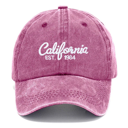 Cotton Baseball Cap California Embroidered Unisex Vintage