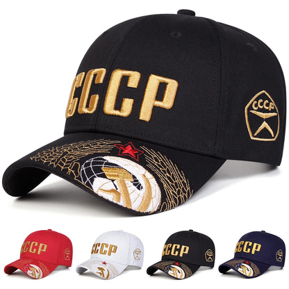 Unisex CCCP Letter Embroidery Baseball Caps Spring and Autumn
