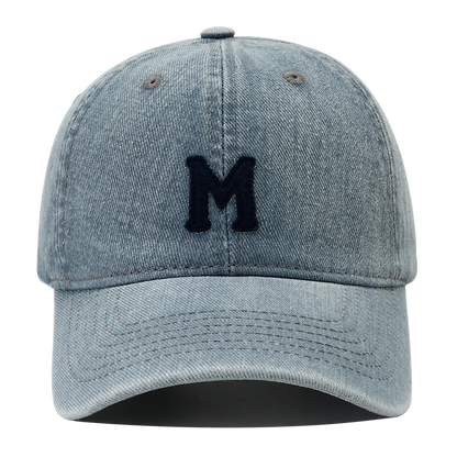 High Quality Korean Style Washed Denim Baseball Cap