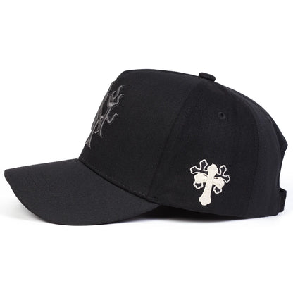Unisex Branch Cross Embroidery Baseball Caps Spring and Autumn Outdoor Casual Hats Sunscreen Hat Sports Cap