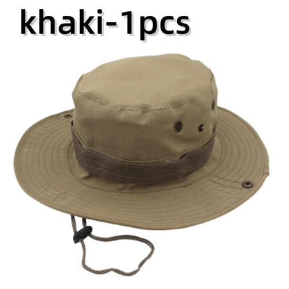 Men & Women Sun Hat Camouflage Cap Outdoor Sports Sun Bucket Cap 60cm