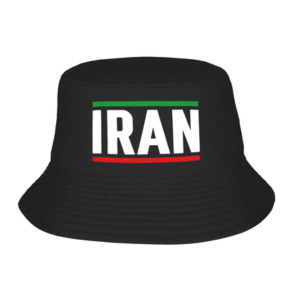 Iran Country Badge Iran Flag Bucket Hat  Street Style Fisherman Caps For Men Women Funny