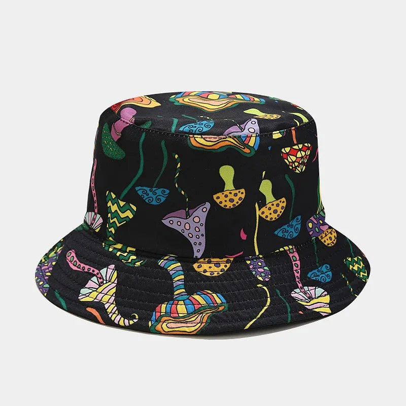 Colorful Print Bucket Hat Panama For Women And Men