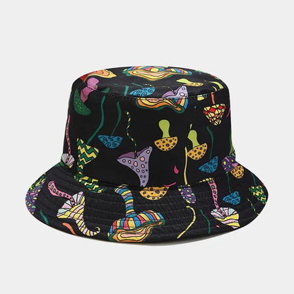 Colorful Print Bucket Hat Panama For Women And Men