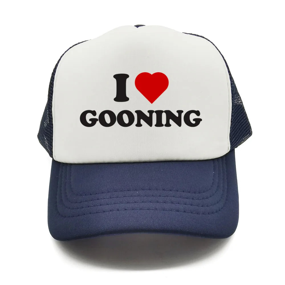 Funny I Love Gooning Baseball Caps Cool Summer Men Mesh