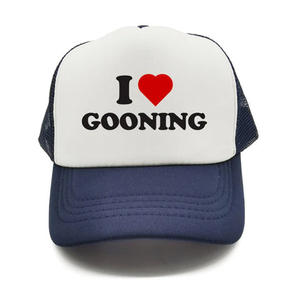 Funny I Love Gooning Baseball Caps Cool Summer Men Mesh