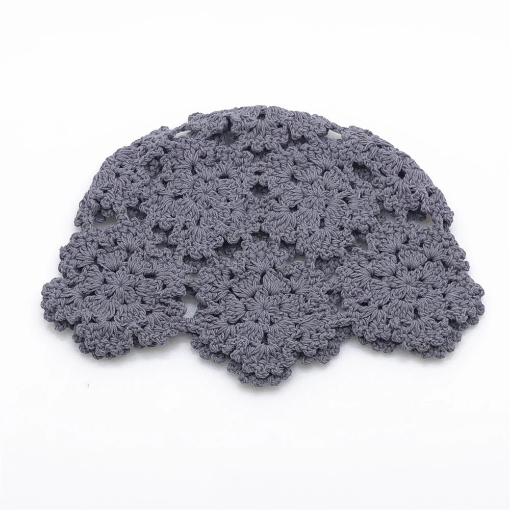 Handmade Crochet Lace Hollow Head Spring And Summer Retro Casual Turban