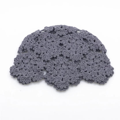 Handmade Crochet Lace Hollow Head Spring And Summer Retro Casual Turban