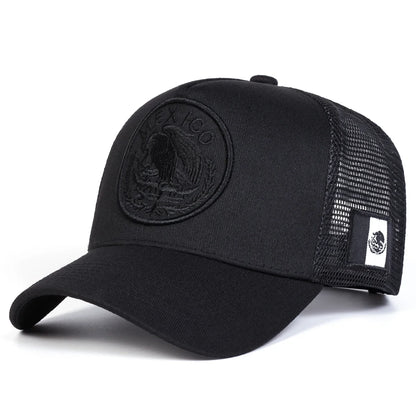 Unisex Mexican Flag Embroidery Baseball Net Caps